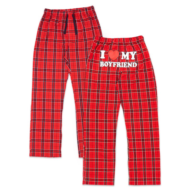 I Love My Partner Flannel Pajama Pants - Christmas Pants