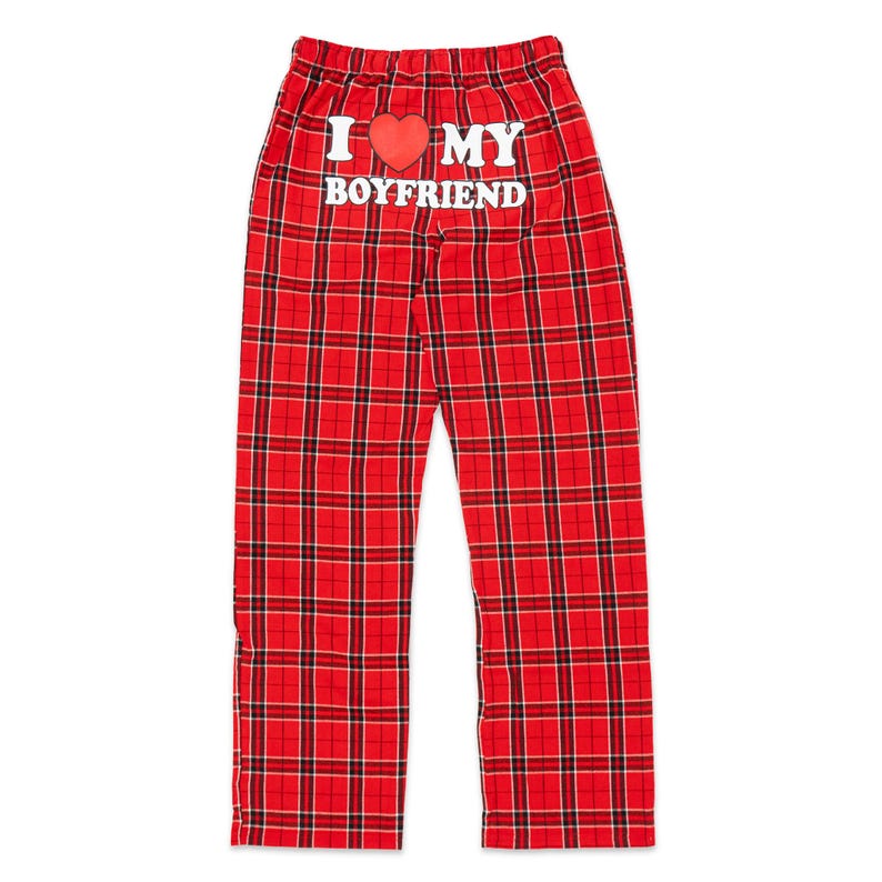 I Love My Partner Flannel Pajama Pants - Christmas Pants